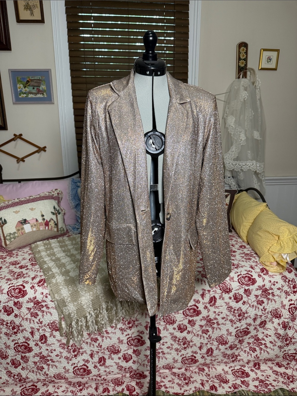 Wild Fable NWT Shimmer Sparkly Blazer Sz XXS